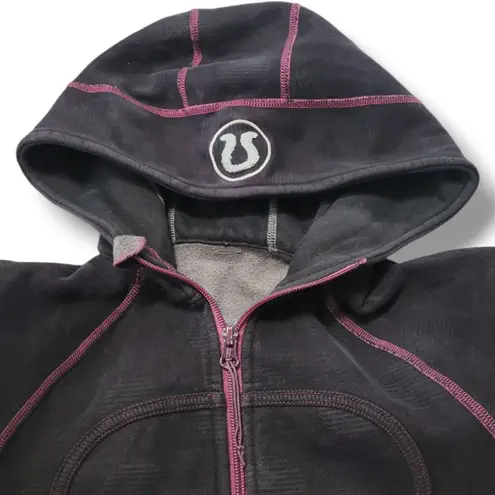 Lululemon Jacket Size Small  Athletica Full Zip Up Jacket Hooded Black Faded