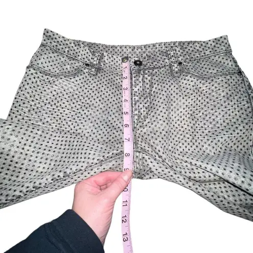 BLANKNYC WOMEN GRAY ACID WASH JEANS WITH BLACK RHINESTONES STYLE 27Q