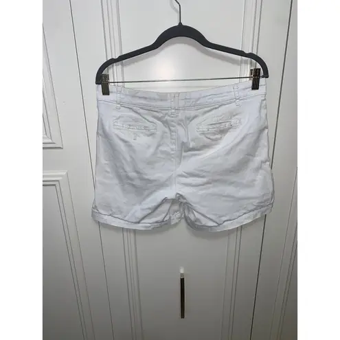 Pilcro and the Letterpress Women's White Bermuda Shorts Size 28 Casual Summer