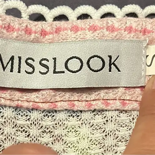 Miss Look  boho style long sleeve shirt size small