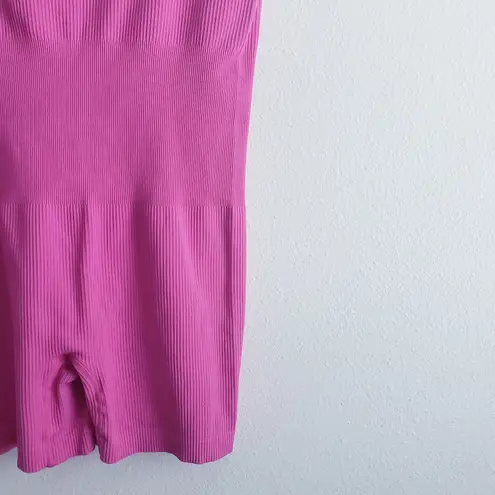 Halara Ribbed Athletic Pink Short Romper Gym Fit