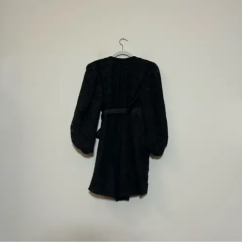 NWT Jonathan Simkhai Night Night Fil Coupé Wrap Mini Dress Size XS