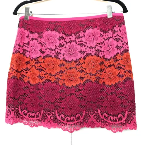 Juicy Couture  Black Label Lace Mini Skirt Tri color