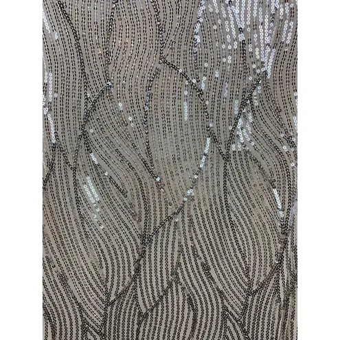 Women’s Fore Sequin Champagne Long Dress Size M Size M