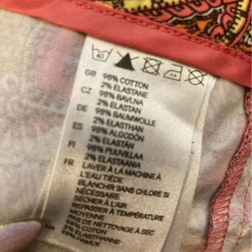 H&M  Paisley Shorts Beach Neon Coastal Colorful Vacation