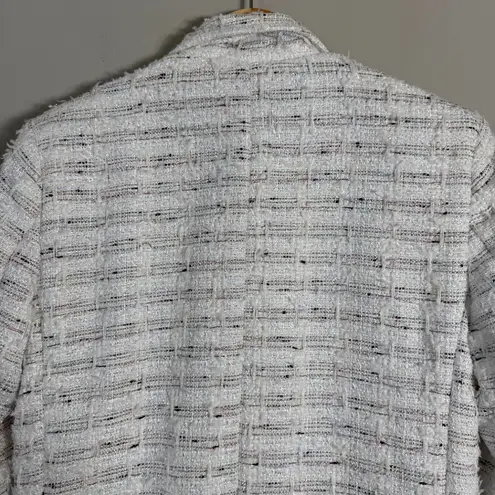 MISA Los Angeles Penny Tweed Blazer Jacket Women's XS Winter White Career NWT