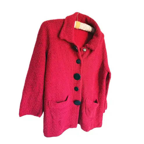 Willow Red Chunky Button