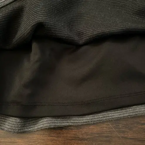 Isaac Mizrahi gray ribbed a-line dress size 8