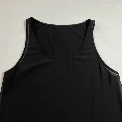 Kashion Sleeveless Scoop Neck Mixed Media Studded Tank Size X