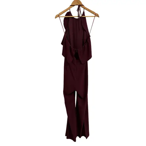 Charles Henry ruffle halter jumpsuit raisen size Large