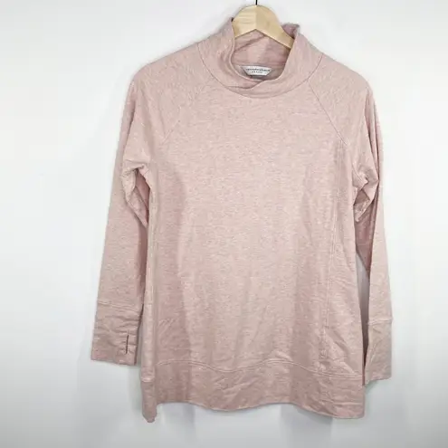 Christopher & Banks Pink Mock Neck Sweatshirt Women's Size Small Petite SP