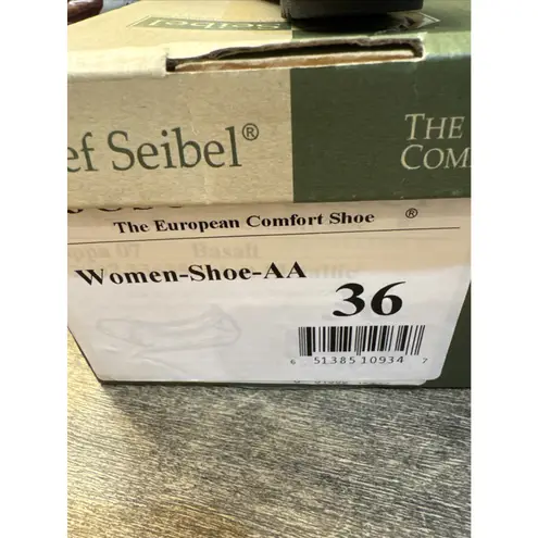 Josef Seibel Ballet Flats Women's EU 36 US 5.5 Pippa 07 Shoes Black Metallic