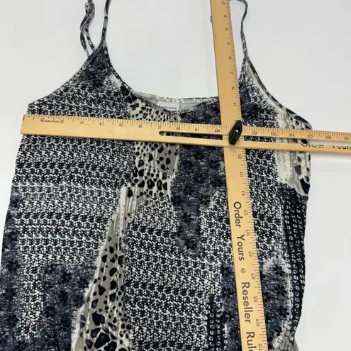 LASCANA Dress Womens Size 4 Black White Mixed Animal Print Spaghetti Strap