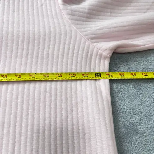 Collette by Miss Elaine Pink Zip Robe XL Quilted Long Sleeve Housecoat Pockets