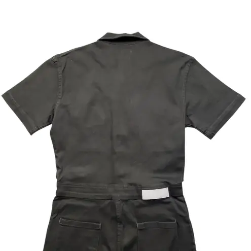 Rivet Utility Worker Jumpsuit Womens Small Green Short Sleeve Stretch Coveralls