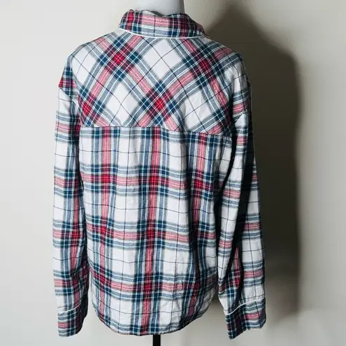 Abercrombie & Fitch Abercrombie Red Plaid Flannel PJ Top