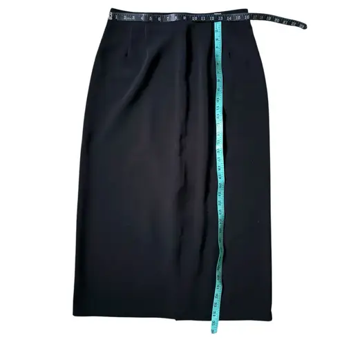 Briggs New York Vintage Briggs Elegant Black Pencil Maxi Skirt Size 14