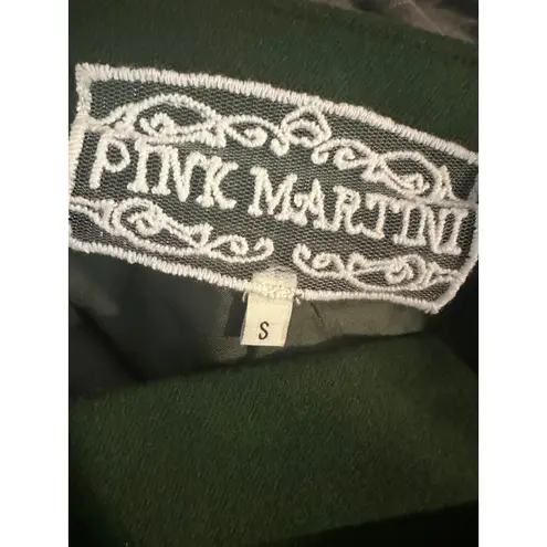 Pink Martini Green A-Line Skirt Women's Size S Pockets Career Casual