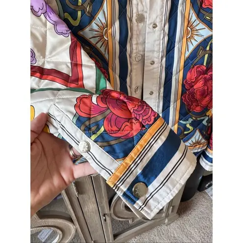 La DoubleJ Edie Jacket Taormina Placée Ivory in Twill Size Small Red