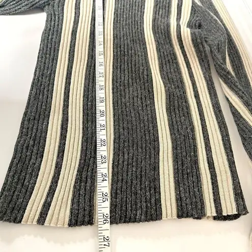 BKE Red by Striped Mock Neck Top