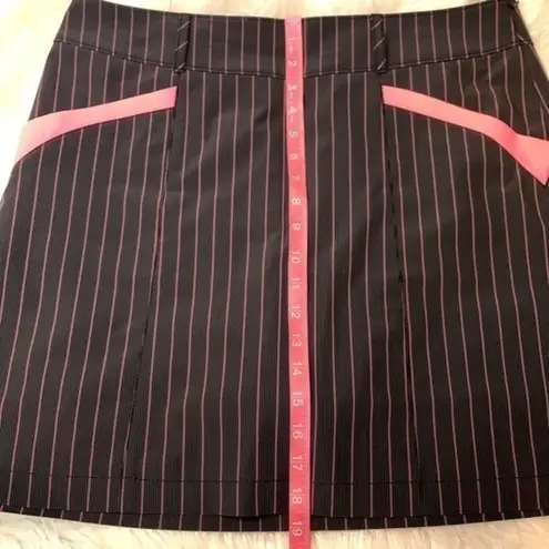 Cutter and Buck Annika striped skirt/skort black pink 12