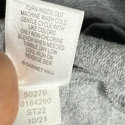 Garnet Hill Lazy Day Hooded 3/4 Sleeve Dress in Gray W1819 Sz M