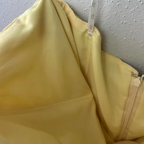 Jasmine b2 yellow bridesmaid strapless dress