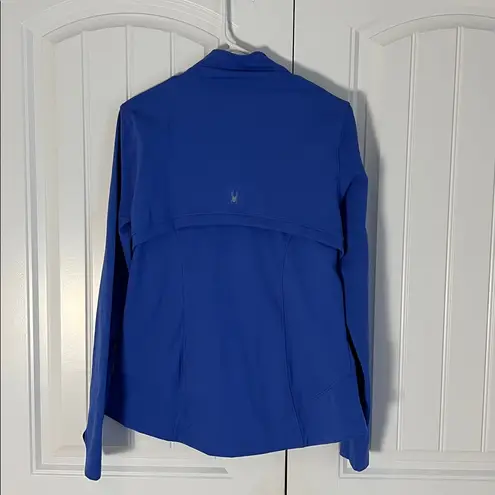 Spyder Performance Zip Up Jacket Stylish Activewear Blue Jacket Size Large