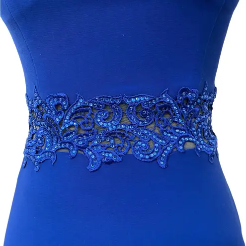 Coya Collection Royal Blue Sleeveless Prom Dress
