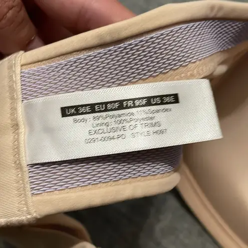 💙NEW Delmira Lace Strapless Push Up Plunge Bra in Beige size 36E (36DD) Tan - Image 5