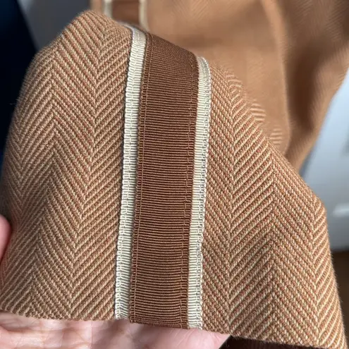 Veronica Beard Cormac Herringbone Tuxedo Flare Pants Trousers W1025 Sz 6