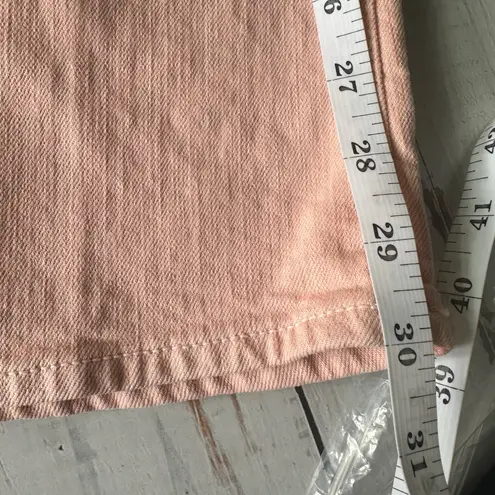 Mother Superior The Insider Hover High Rise Jeans Peach Parfait Size 28