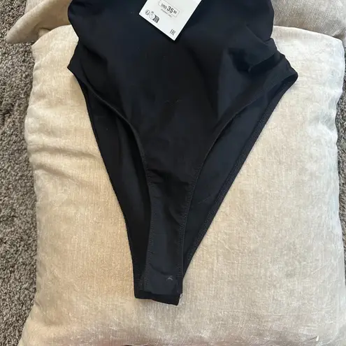 NWT ZARA TRIMMED CUT OUT BODYSUIT Size Small