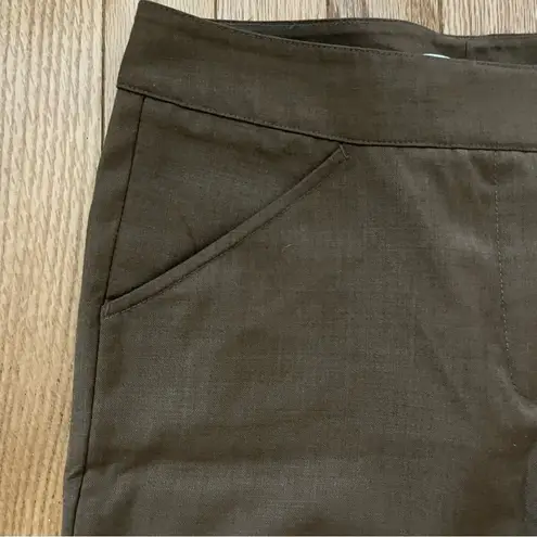 Max Studio  Brown Low Rise Ankle Cuffed Pants Size 2