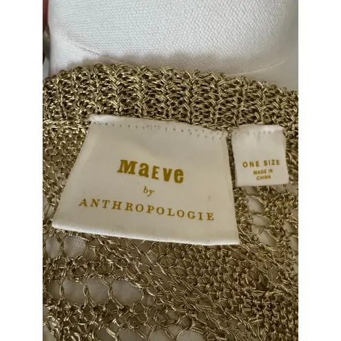 Maeve Gold Crochet Dress/Cover-Up One Size Fits Most - Gorgeous Anthropologie