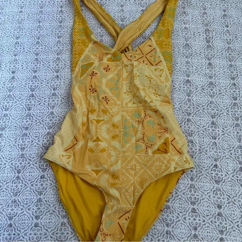 prAna Ella One Piece Swimsuit in Amber Lisbon