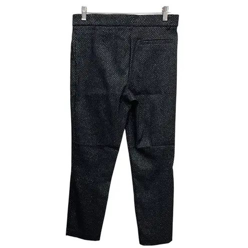 Jules & Leopold Textured Slim Legging Pants Black Silver Women’s Size Medium