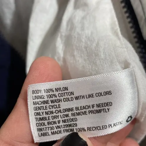 Wild Fable jacket lined windbreaker 2x pink blue & white‎ gently worn colorblock