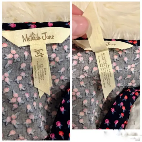 Matilda Jane SNOW GLOBE TUNIC • White • Embroidered •Swiss Dot • XL