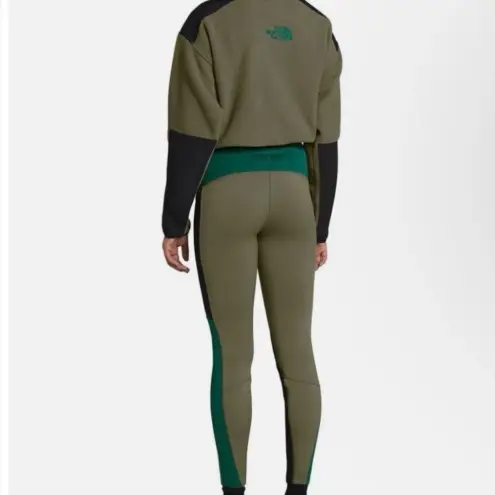 The North Face  Steep Tech Fleece Leggings Olive NWOT size S ski snow
