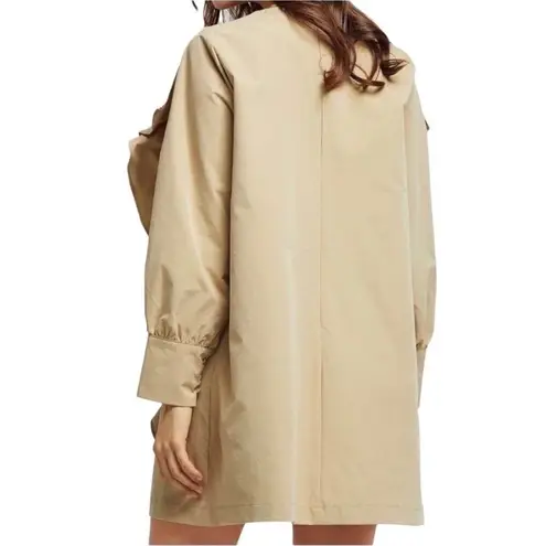 Storets Double Ruffle Mini Dress-Tunic S/M Tan Coquette Boho Chick Fairy Party