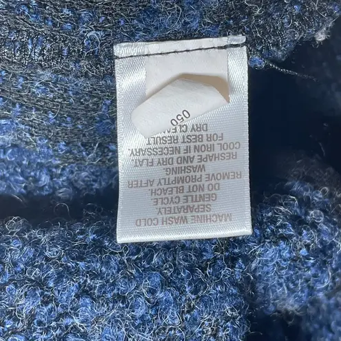 Roz & Ali | Navy and Black Contrast Sleeve Waterfall Front Cardigan | Large