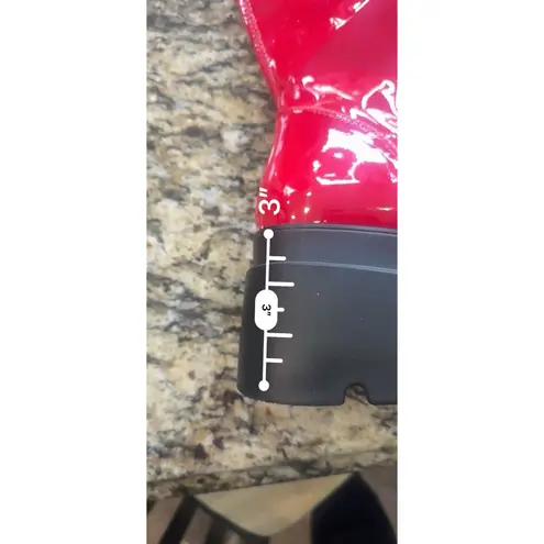 Women’s Wedge Platform Chunky Heel Round Toe Side Zipper Knee High Boots size 11 Red