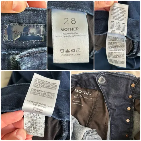 Mother The Cinch Roller Sneak jeans French Electro 28 Blue