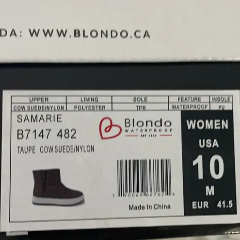 Blondo Samarie Waterproof Quilted Platform Winter Boots 10