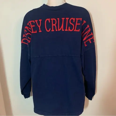 Disney  Spirit Jersey Cruise Sz Small Navy Blue W/Laces