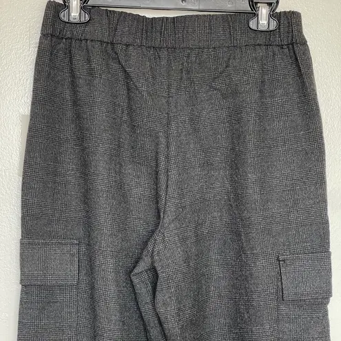 A New Day  Women's Pants Size 6 High-Rise Ankle Jogger Brown Charcoal Plaid