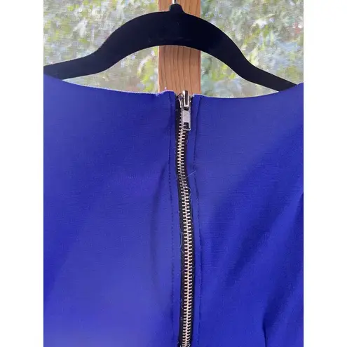 Casual Couture By Green Envelope Cobalt & Black Mini Sheath Dress Size S. NEW