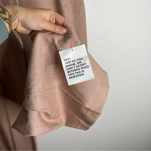 ASOS  High Waisted Neutral Brown Trouser Pants Size 8