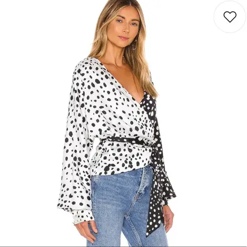 LPA NWT  Dolman Wrap Top in Austin Print